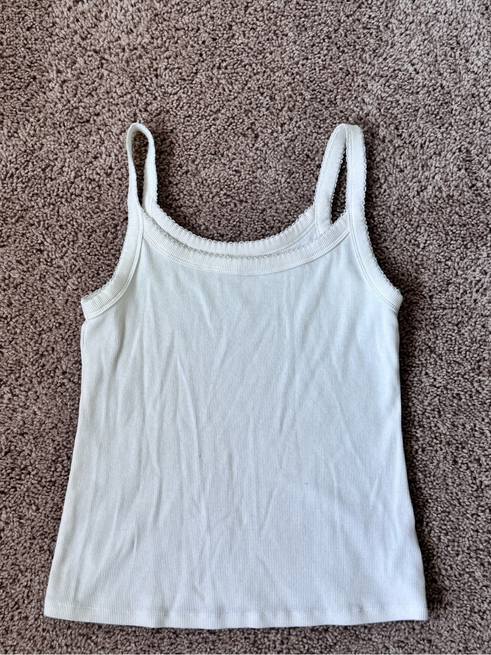 Women's White Old Navy Ribbed Tank Top